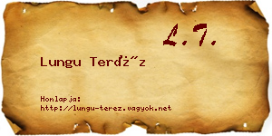Lungu Teréz névjegykártya
